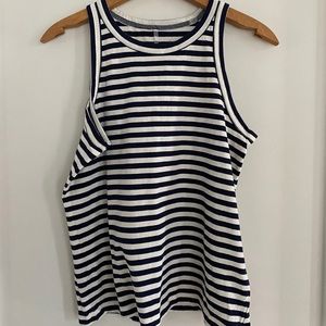 Everlane Navy/White Striped Tank (M)
